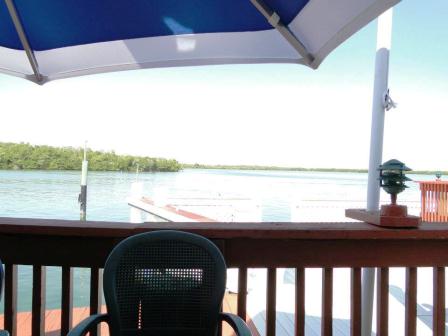 VIEW FROM YOUR TABLE ON THE WATER