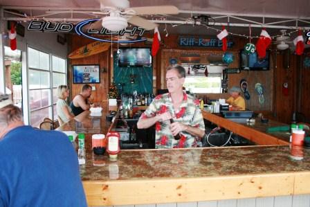 The Famous "Riff Raff Bar" outside at the Old Marco Lodge